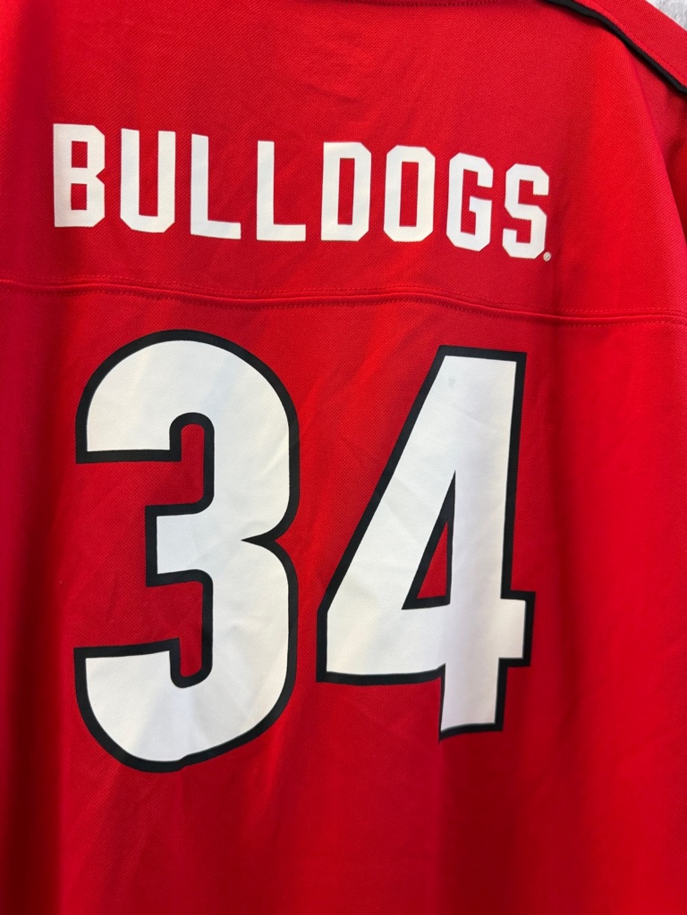 Georgia Bulldogs Sports Jersey Shirt with Number 34 - Picture 7 of 12
